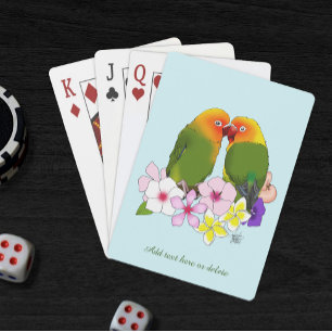 Jeu De Cartes Fleurs tropicales Inséparables