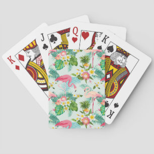 Jeu De Cartes Fleurs tropicales vintages et oiseaux