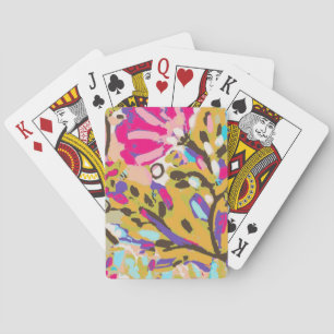 Jeu De Cartes Floral Boho rose I