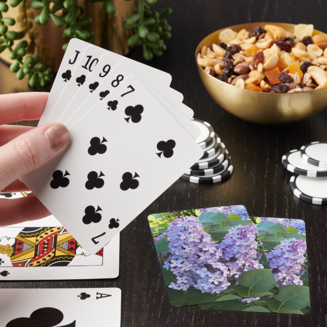 Jeu De Cartes Floral de Lilac pourpre (In Situ)