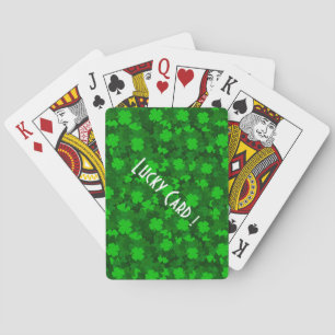 Jeu De Cartes Floral de trèfle à quatre feuilles moderne