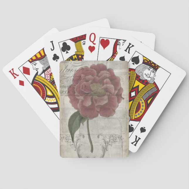 Jeu De Cartes Floral III (dos)