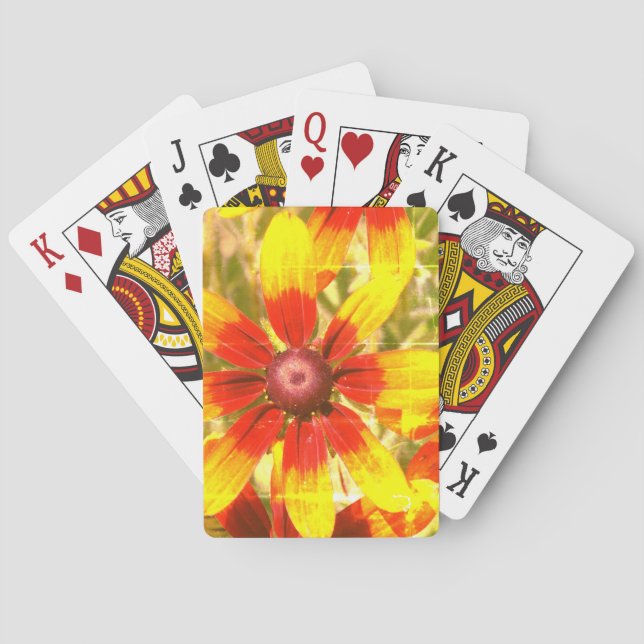 Jeu De Cartes Floral Photo Classic Playing Cartes (dos)