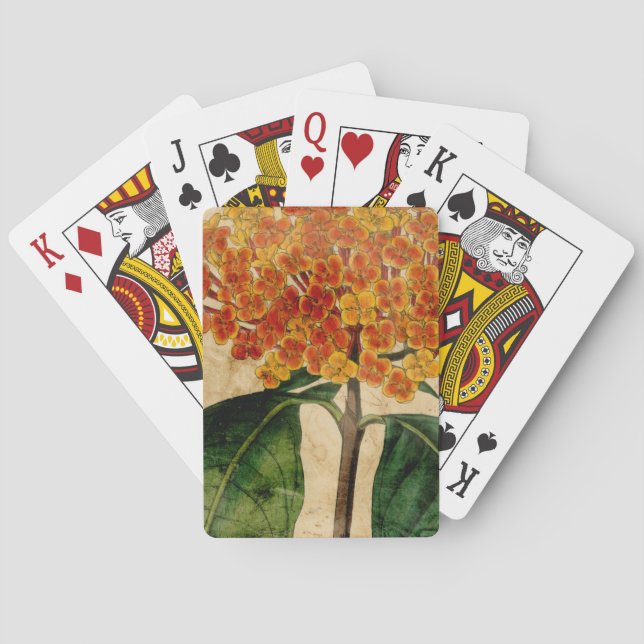 Jeu De Cartes Floral Vibrant I (dos)