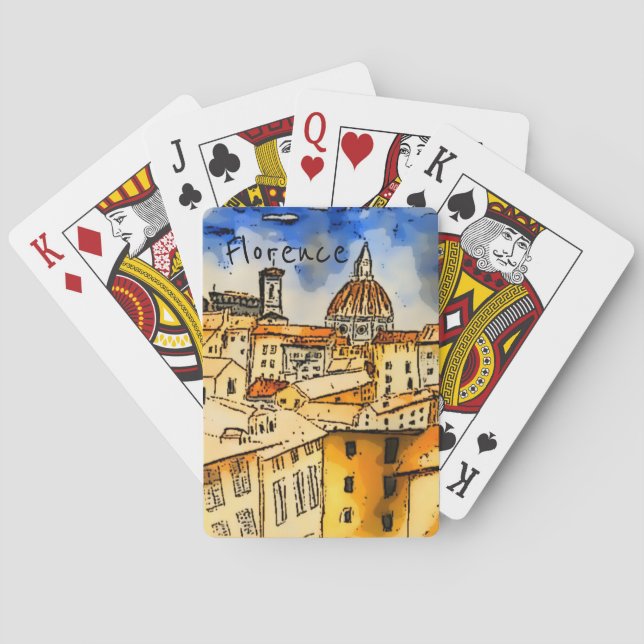 Jeu De Cartes Florence Italie   (dos)