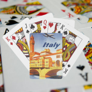 Jeu De Cartes Florence Italie Ponte Vecchio Vintage voyage du po