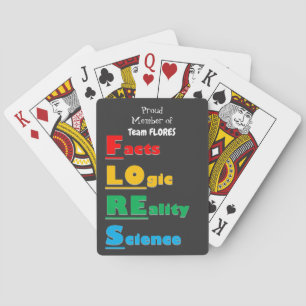 Jeu De Cartes FLORES D'Équipe - Faits, Logique, Réalité, Science