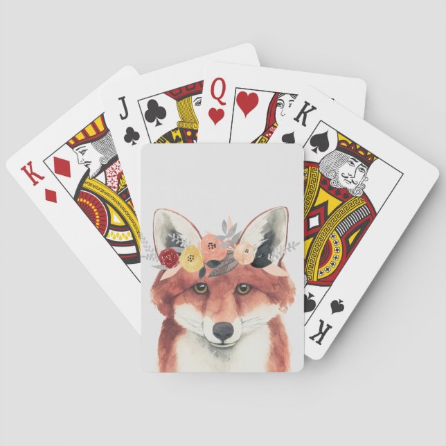 Jeu De Cartes Flower Crown Forester Fox (dos)