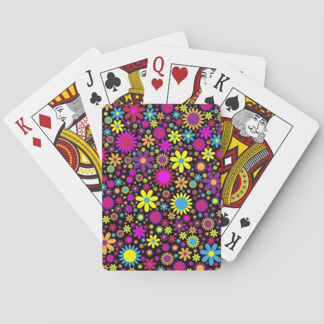 Jeu De Cartes Flower Power (dos)