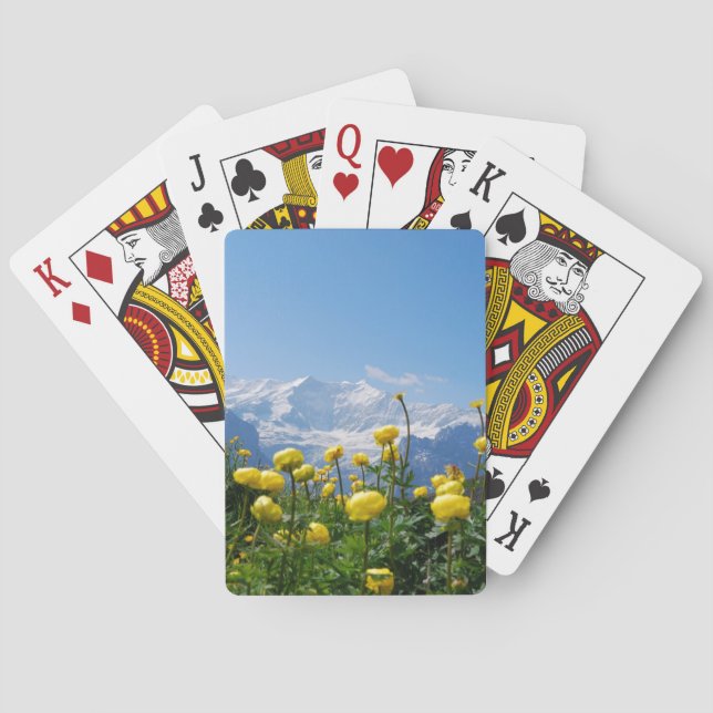 Jeu De Cartes Flowers (homonymie) | Eiger Monch Swiss Alps (dos)