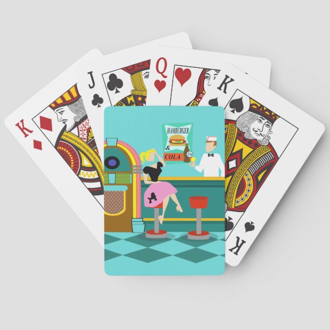 Jeu De Cartes Fontaine Soda Rétro Jouer Cartes (dos)