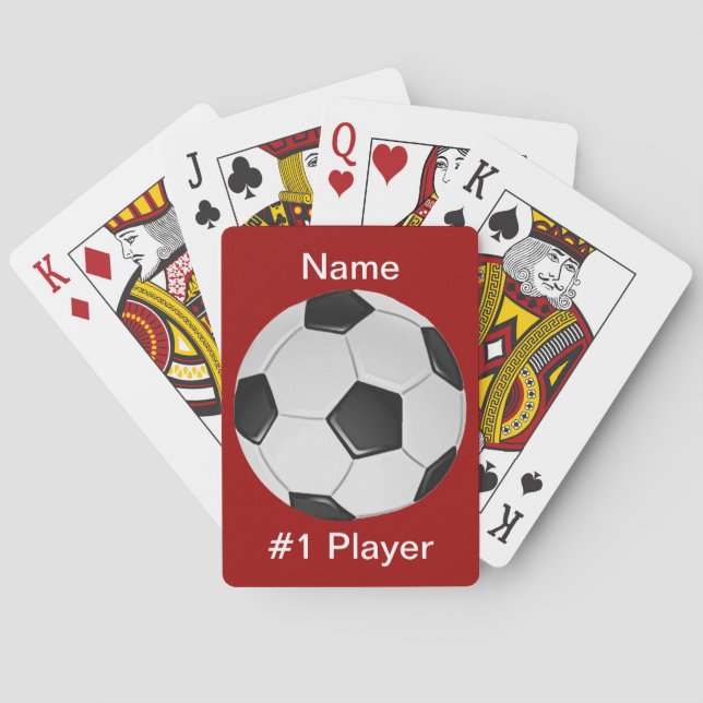 Jeu De Cartes Football américain de soccer ou d'association (dos)
