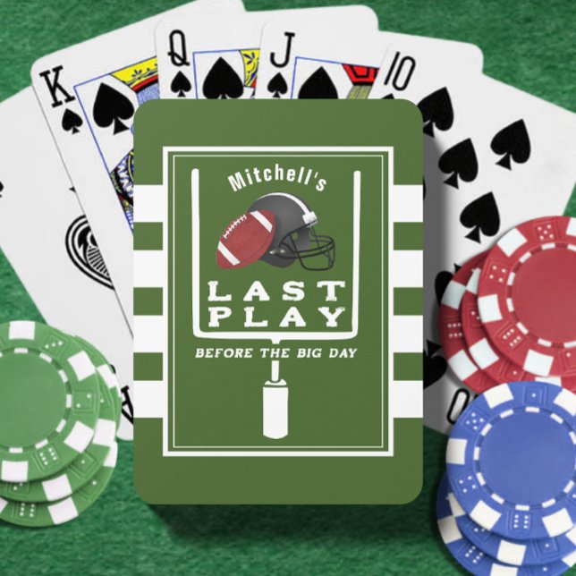 Jeu De Cartes Football Bachelor Party Jouer Dernier avant le gra (Football Bachelor Party Last Play Before Big Day Poker Cards
)