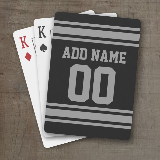 Jeu De Cartes Football Jersey - Personnaliser avec vos informati (Personalized Playing Cards - Sports Jersey Design)