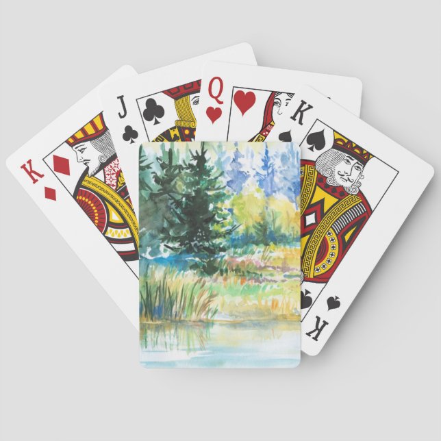 Jeu De Cartes Forêt (dos)