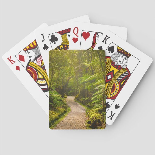 Jeu De Cartes Forêt | Chemin De Marche Dans La Forêt (dos)