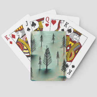 Jeu De Cartes Forêt hivernale