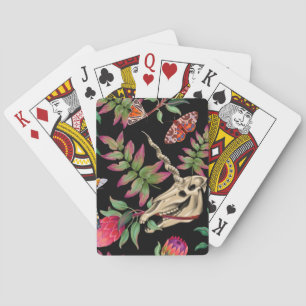 Jeu De Cartes Forêt magique Unicorn Motif foncé.