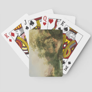 Jeu De Cartes Forêt près de Vienne, 1852 (huile sur toile)