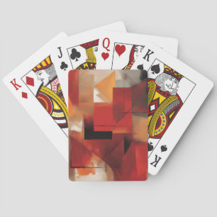 Jeu De Cartes Formes Abstraites modernes Peinture Art coloré