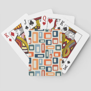 Jeu De Cartes Formes colorées de style mi-siècle