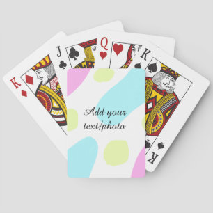 Jeu De Cartes Formes géométriques abstraites pastel ajouter nom