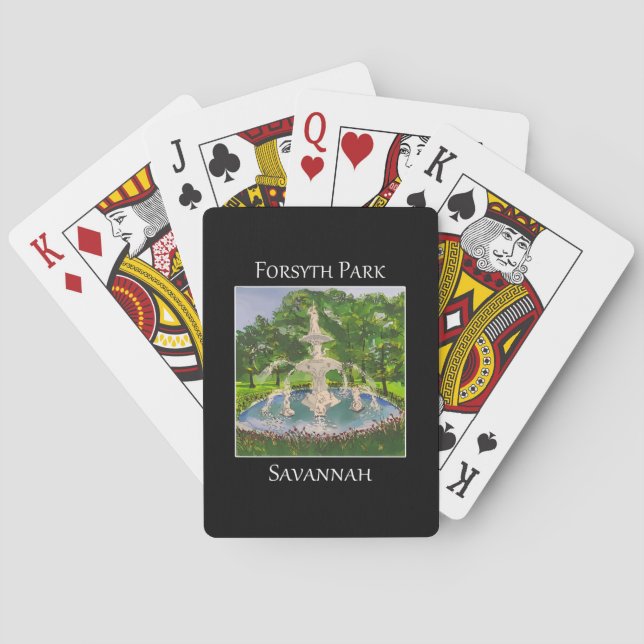 Jeu De Cartes Forsyth Park Savannah Georgia (dos)