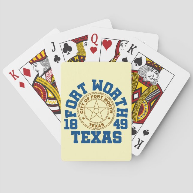 Jeu De Cartes Fort Worth, Texas (dos)