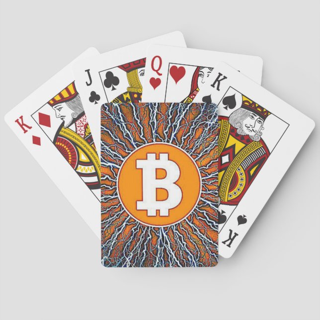 Jeu De Cartes Foudre de Bitcoin, (dos)