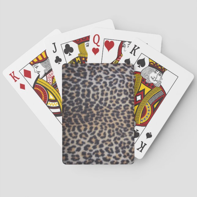 Jeu De Cartes Fourre léopard (dos)