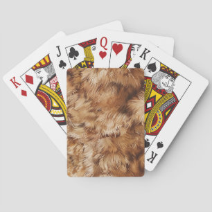 Jeu De Cartes Fourrure Brown Abstraite