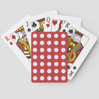 Jeu De Cartes Fractales blanches Pois Fractales rouges Arrière -