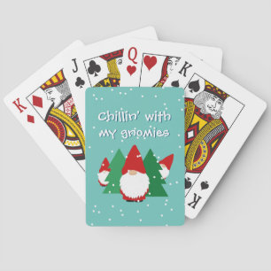 Jeu De Cartes Fraîchement avec mes gnomes drôle Noël