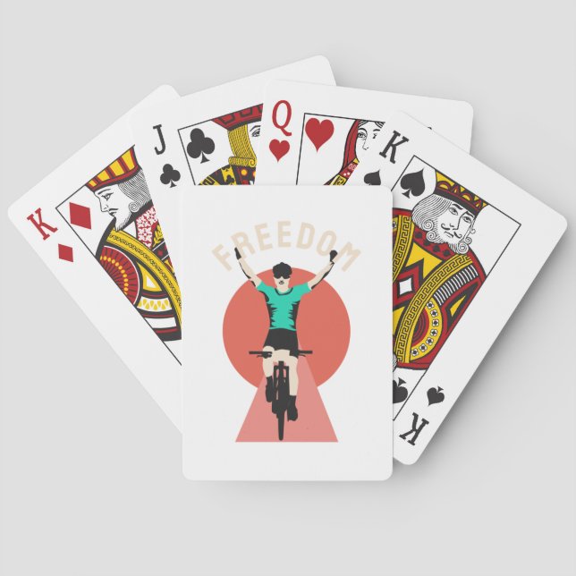 Jeu De Cartes Freedom Winner Biker Retro Style (dos)