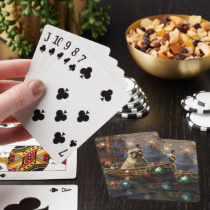 Jeu De Cartes French Bulldog Christmas Festive Voyage