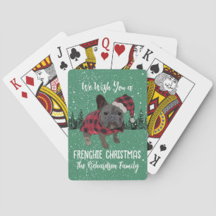 Jeu De Cartes French Bulldog Noël Chien personnalisé Frenchie
