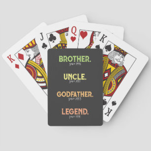 Jeu De Cartes Frère oncle Parrain Légende depuis l'année