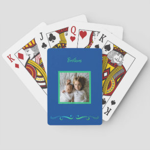 Jeu De Cartes Frères photo encadrée personnalisée