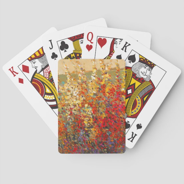 Jeu De Cartes Fresque du jardin lumineux des Fleurs sauvages du  (dos)