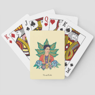 Jeu De Cartes Frida Kahlo Graphisme floral coloré
