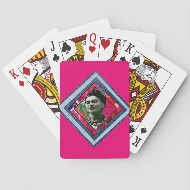 Jeu De Cartes Frida Kahlo Retro Denim Diamond (dos)