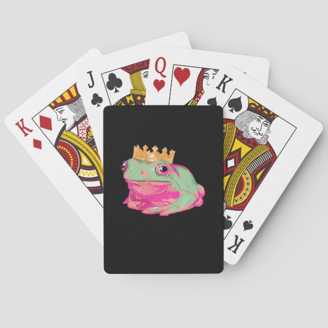 Jeu De Cartes Frog King Funky Meme Classic Style (dos)