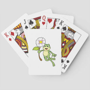 Jeu De Cartes Frog with Flower.