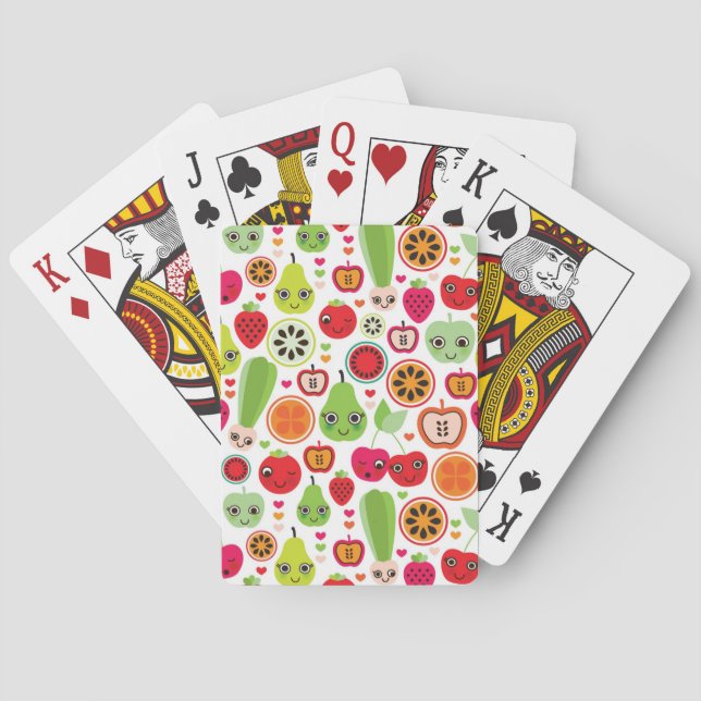 Jeu De Cartes fruit enfants illustration pomme (dos)