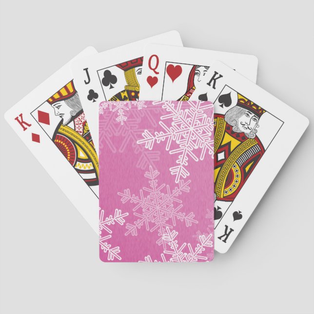 Jeu De Cartes Fruits de Noël rose et blanc (dos)