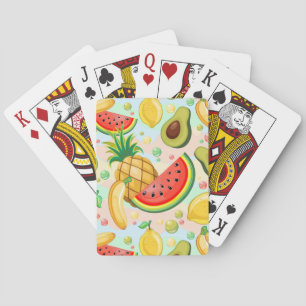 Jeu De Cartes Fruits d'été frais Motif