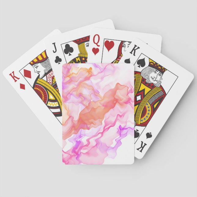 Jeu De Cartes Fumée Abstraite (dos)