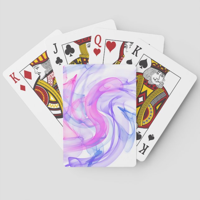 Jeu De Cartes Fumée Abstraite sur l'eau (dos)