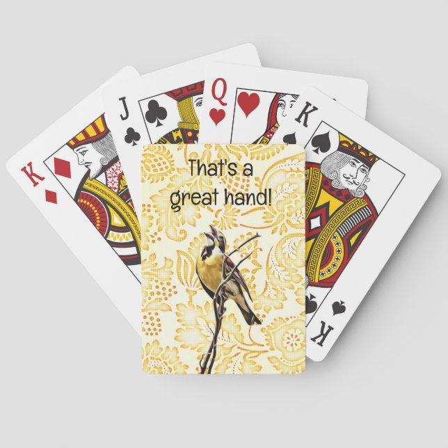 Jeu De Cartes Fun Bird Great Hand Poker Jouer des cartes (dos)