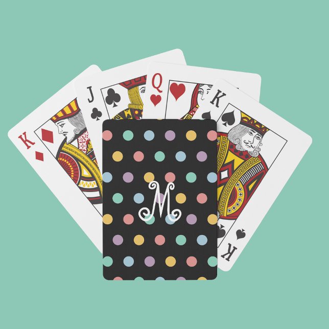 Jeu De Cartes Fun Modern Monogram Playing Cards (Créateur téléchargé)